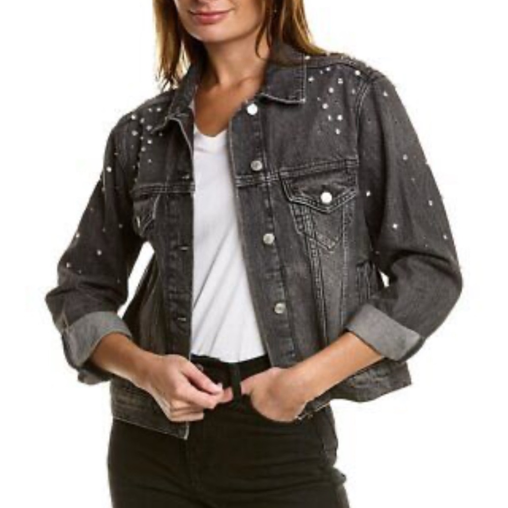 ba&sh Charcoal Denim Jacket
